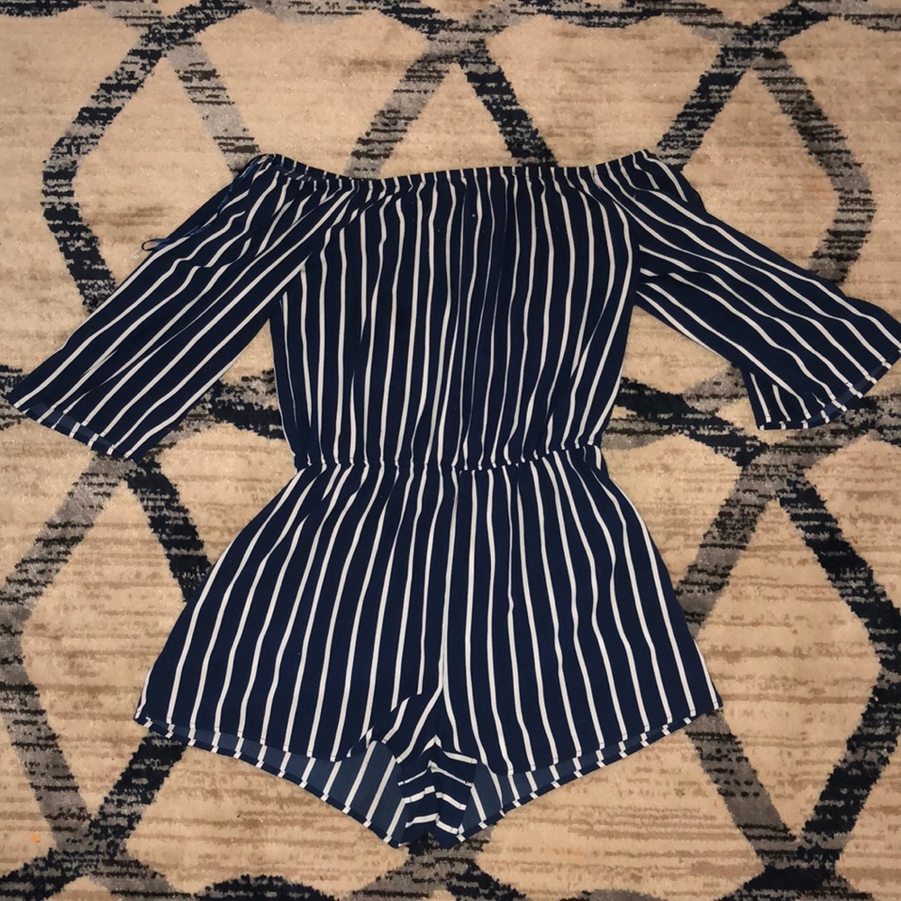 Navy blue romper